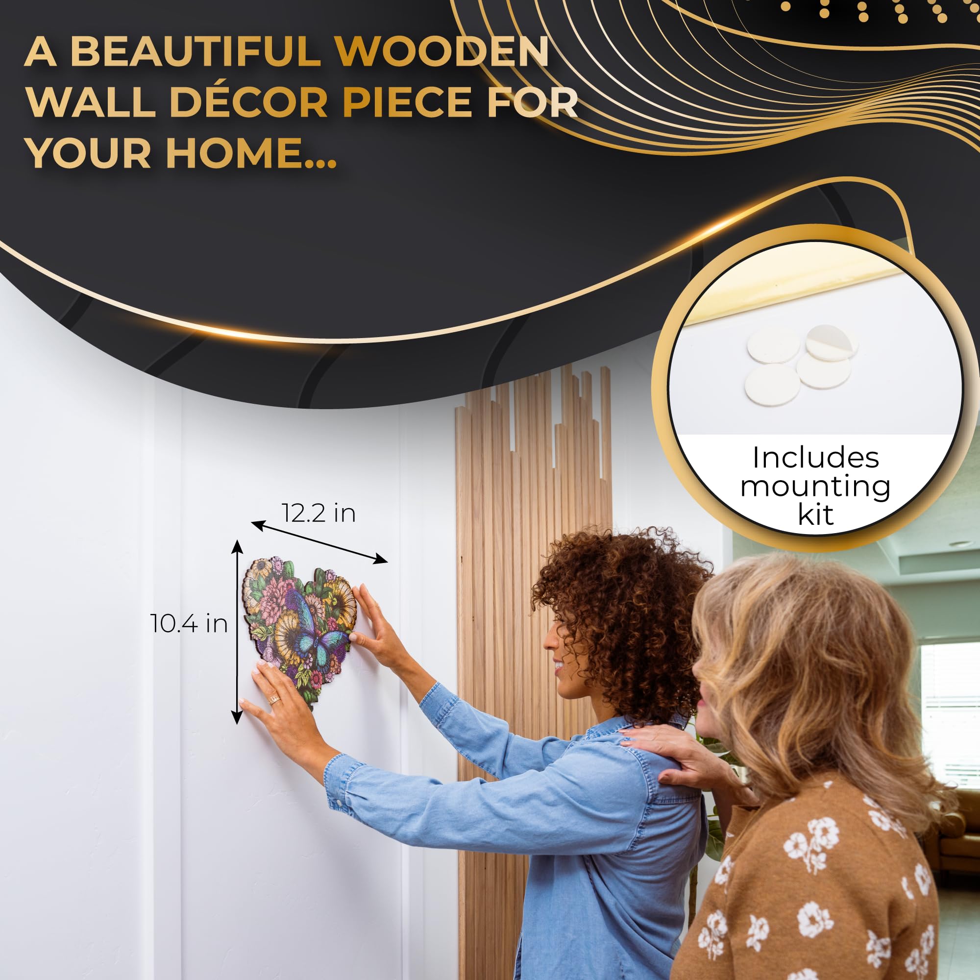 Amazon.com: ZenChalet - Flower Heart Jigsaw Puzzles for Adults 200